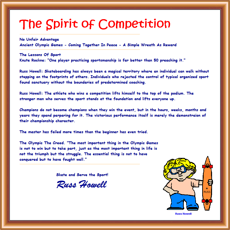 The Spirit Of Competition