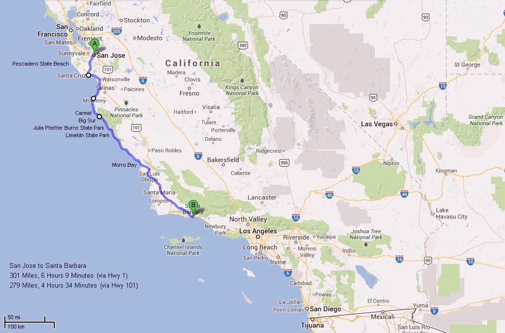 California Hwy 1 Coastal Road Trip - June 21-30, 2013