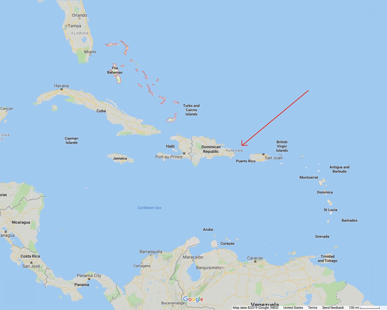 Punta Cana Map