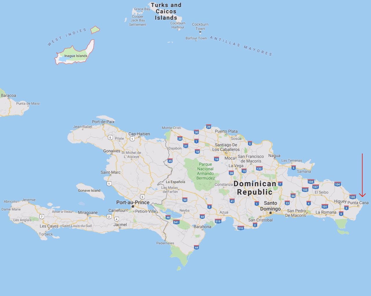 Punta Cana Map
