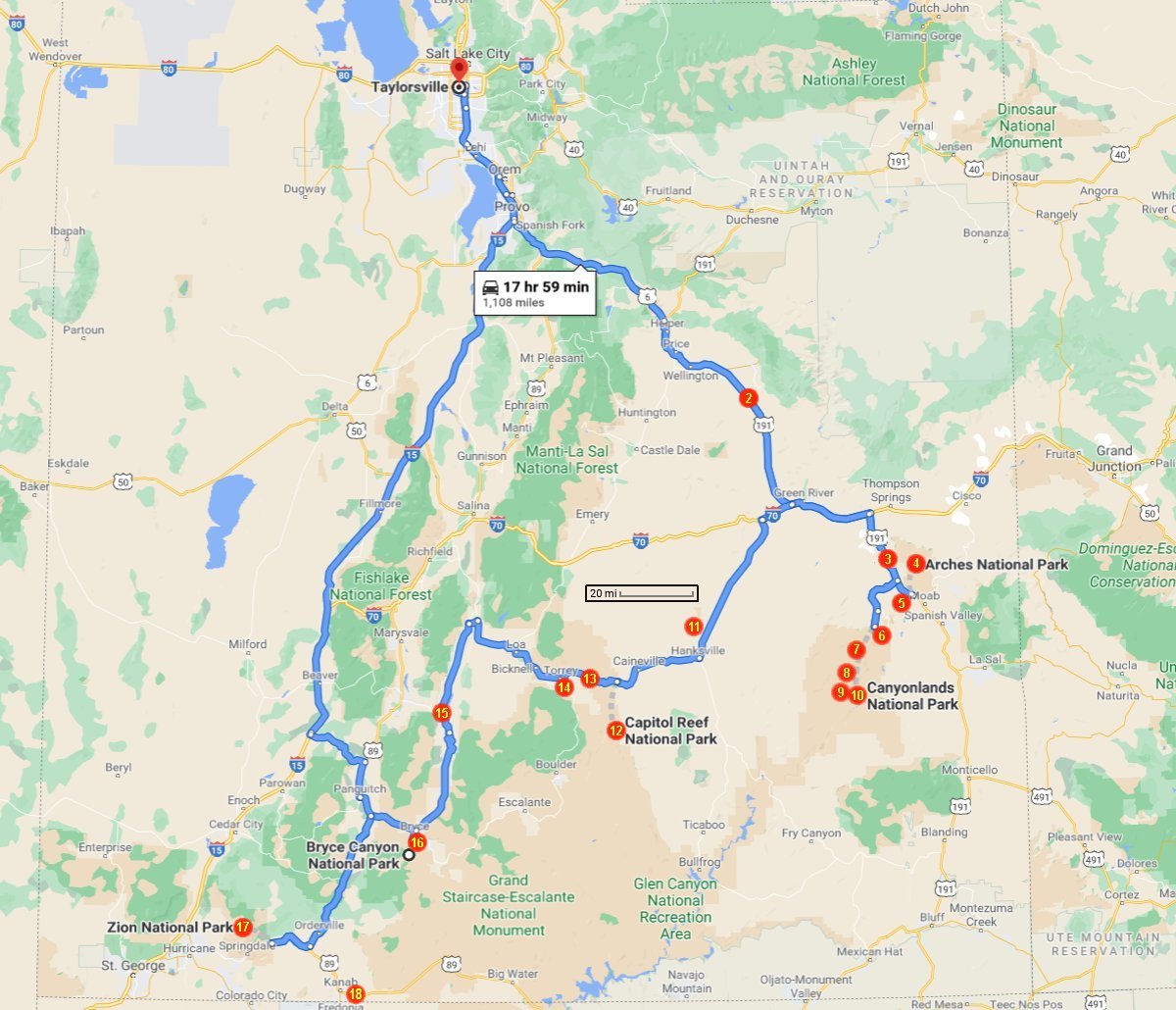 Current Map Location
